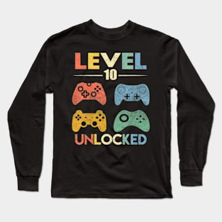 Level 10 Video 10th Birthday Long Sleeve T-Shirt